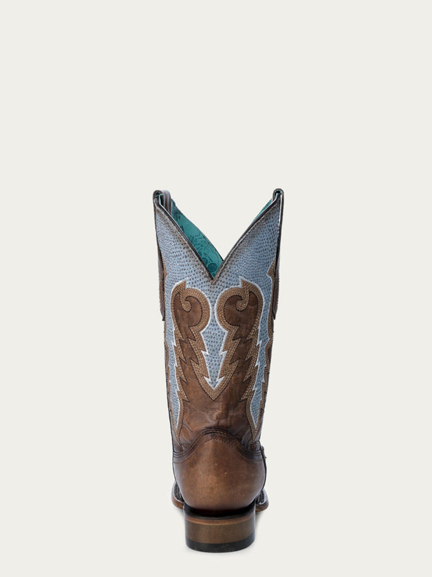 Brown Blue Embroidery by Corral