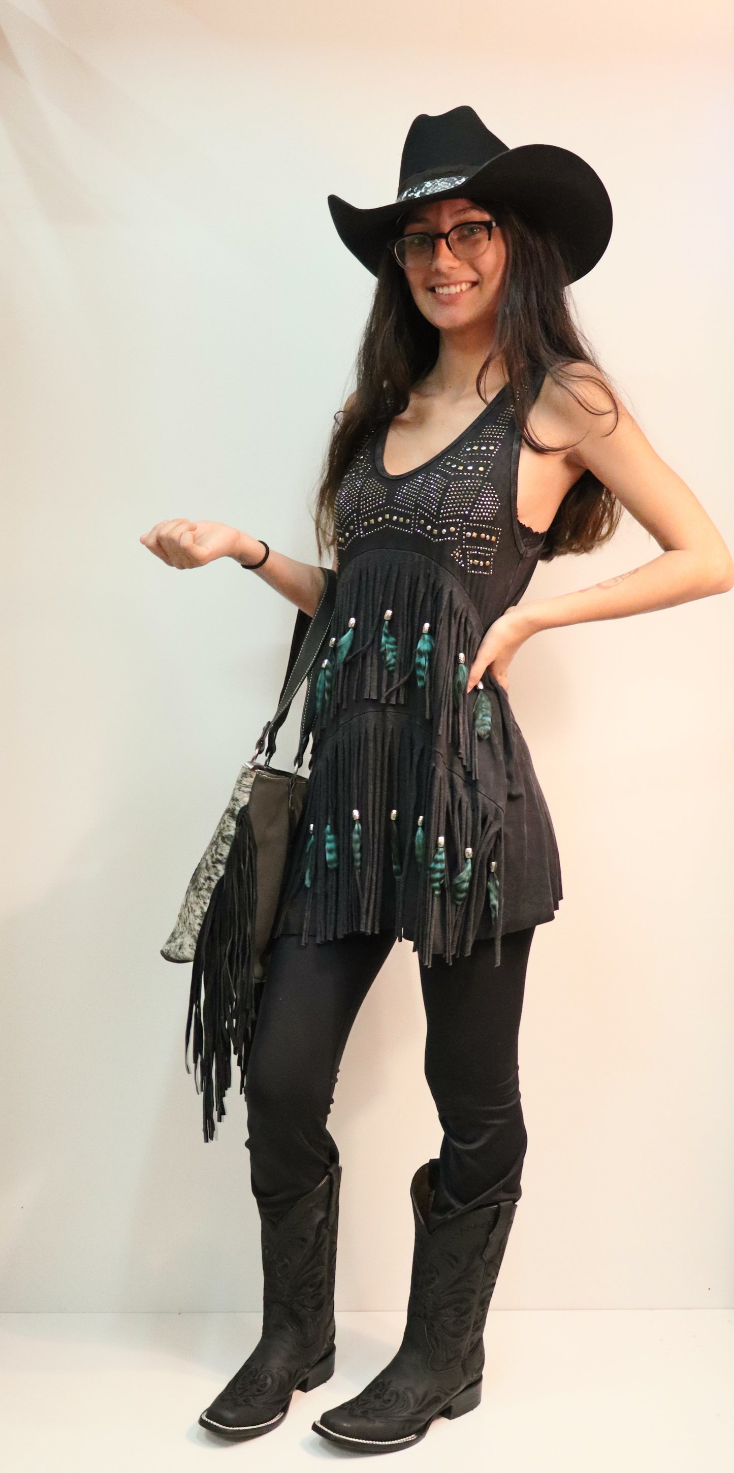 Pat Dahnke Two Tiered Fringe Top