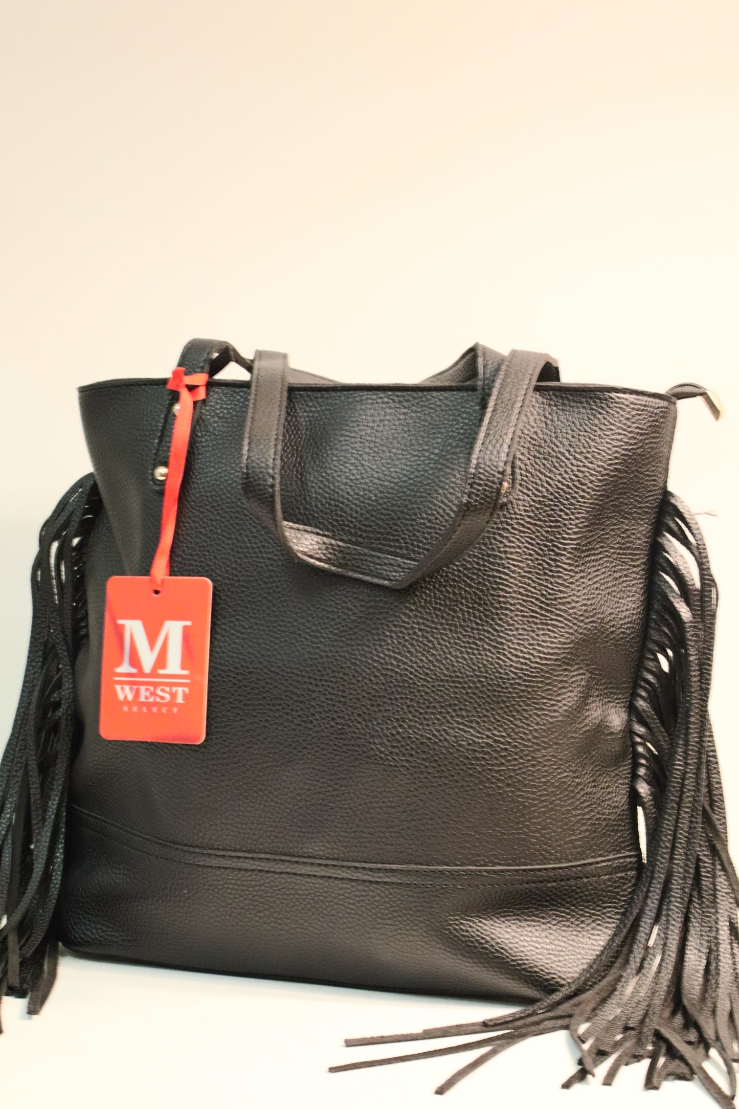 Black West Fringe Tote Bag by Montana West
